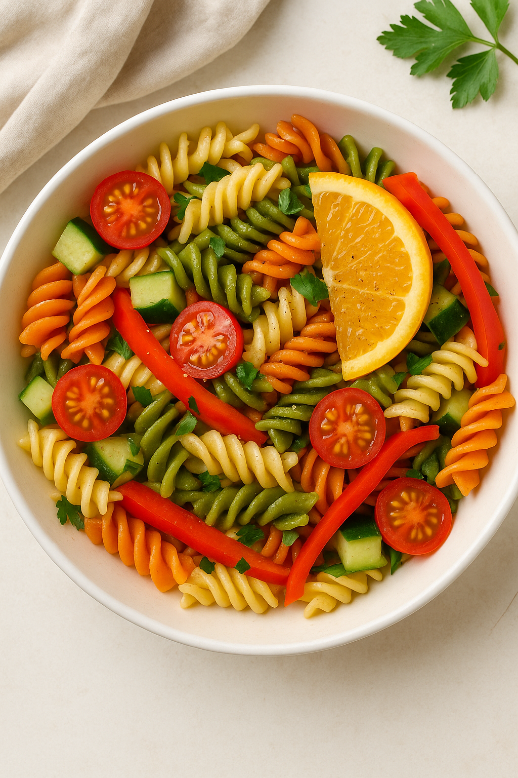 🥗 Summertime Smoky Citrus Pasta Salad