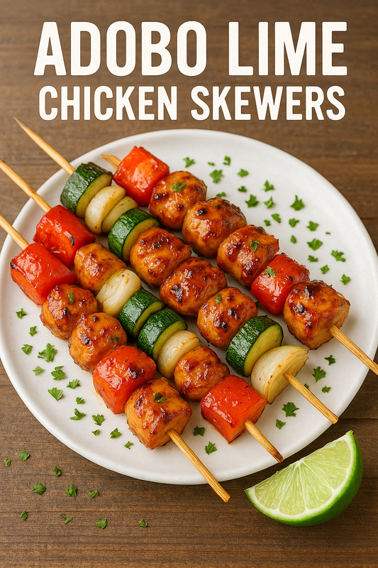 Adobo Lime Chicken Skewers