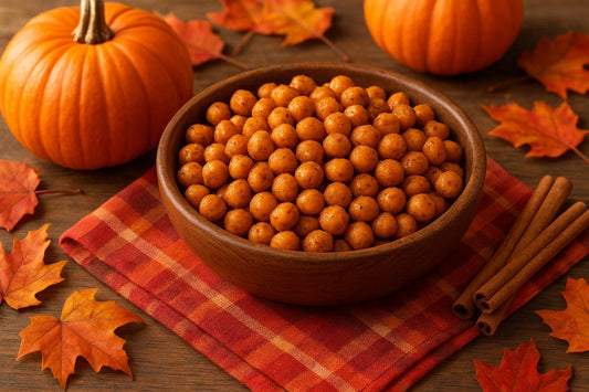 🍁 Pumpkin Spice Roasted Chickpeas