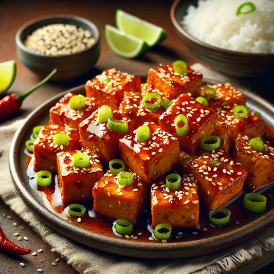 Spicy-Sweet Buckaroo Glazed Tofu! 🍽️🔥
