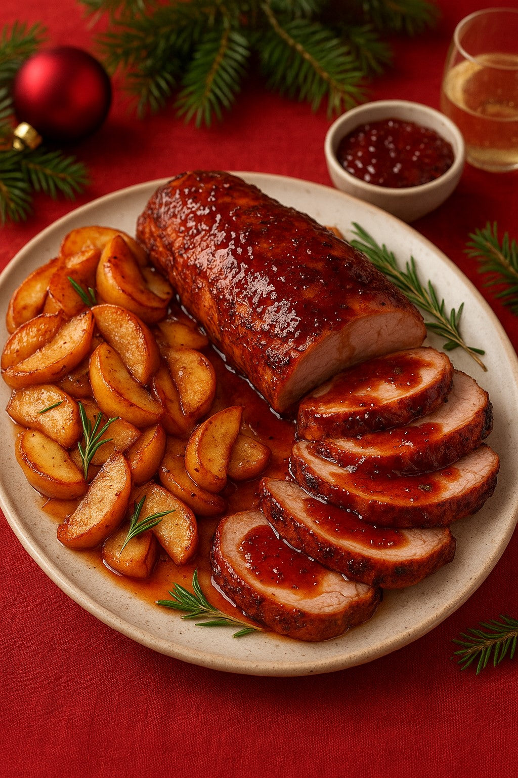 Holiday Pepper Jam–Glazed Roast Pork Tenderloin