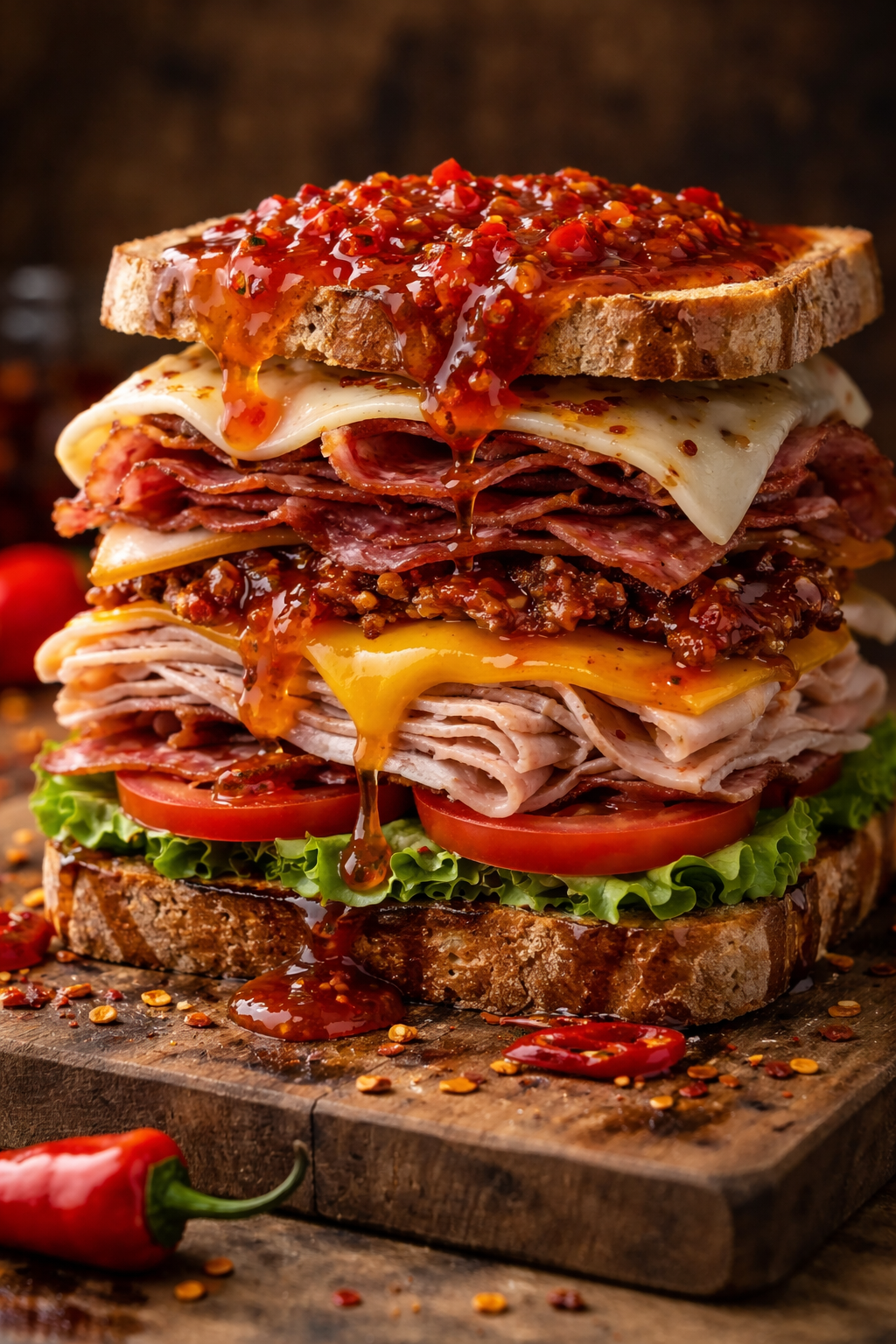 Buckaroo Pepper Jam Stacked Sandwich – Rollicking Buckaroo