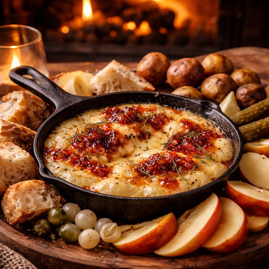 🔥 Cast-Iron Pepper Jam Raclette Skillet