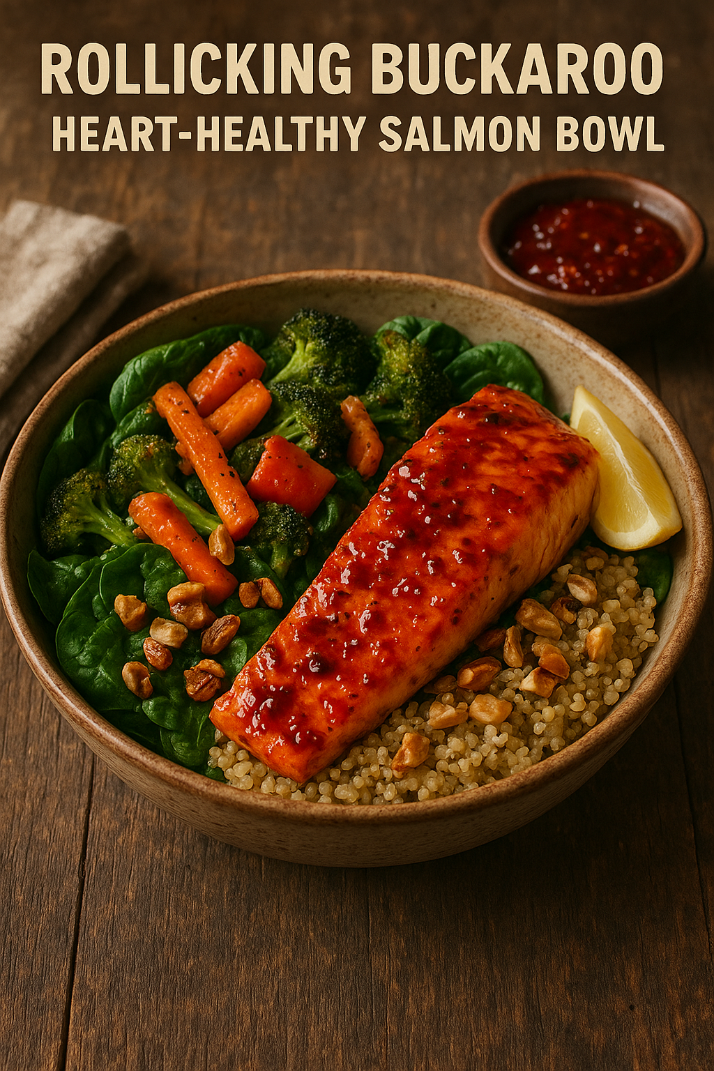 🥗 Rollicking Buckaroo Heart-Healthy Salmon Bowl