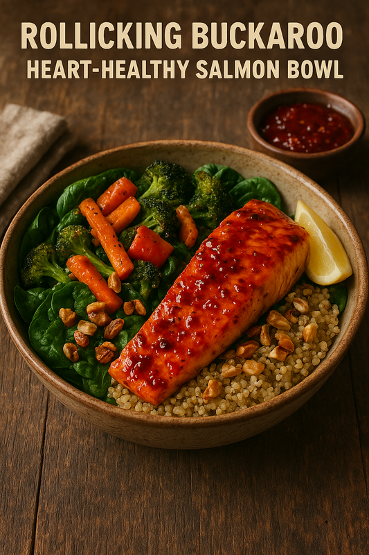 🥗 Rollicking Buckaroo Heart-Healthy Salmon Bowl