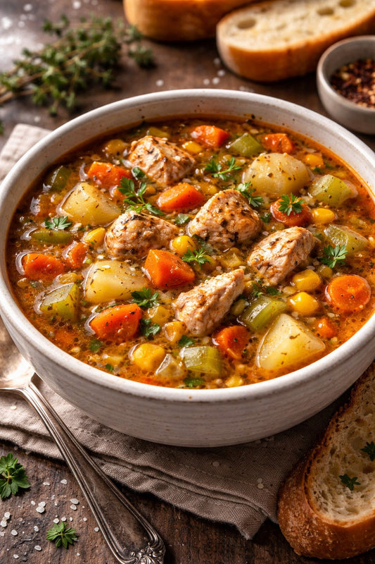 Kickin’ Chicken Hearty Winter Soup