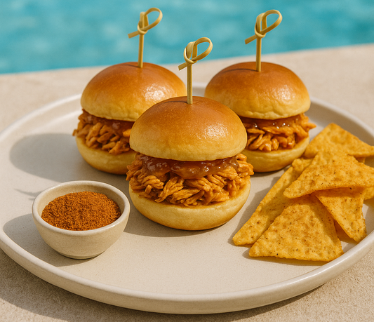 Sweet & Spicy BBQ Chicken Sliders (Poolside-Ready)